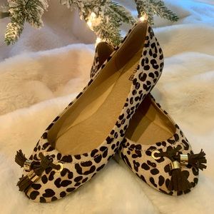 Sperry Cheetah cushioned flats